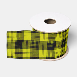 MacLachlan tartan yellow black plaid Grosgrain Ribbon