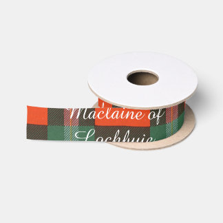 Maclaine of Lochbuie clan Plaid Scottish tartan Satin Ribbon