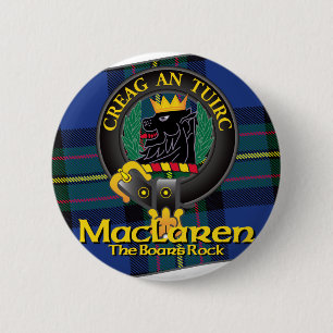 MacLaren Clan 6 Cm Round Badge