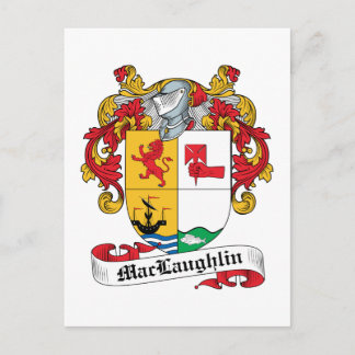 MacLaughlin Family Crest Postcard