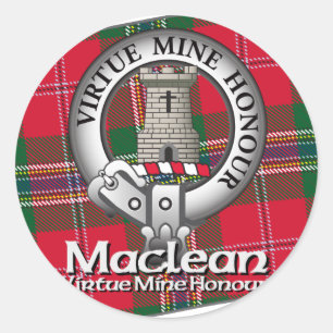 Maclean Clan Classic Round Sticker