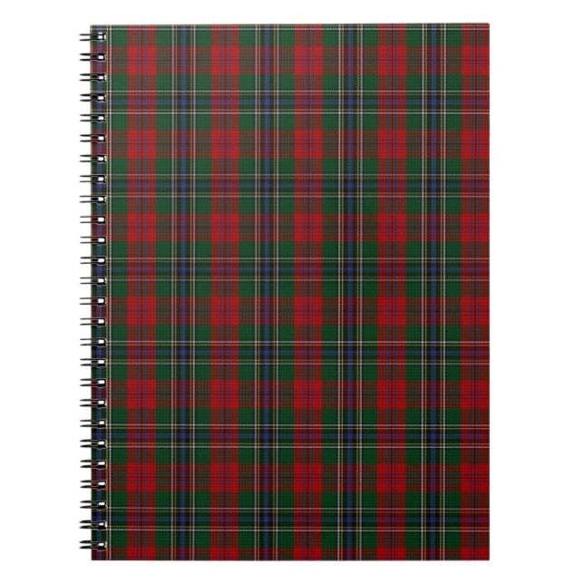 MacLean / McLean Clan Family Tartan Spiral Notebook (Front)