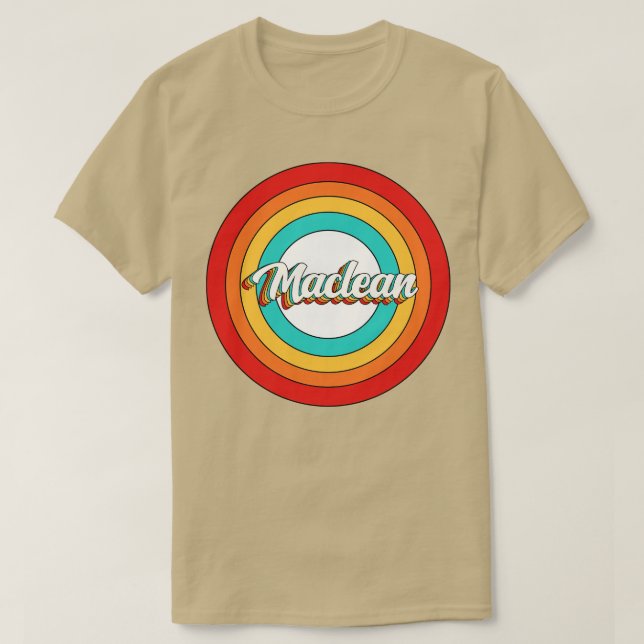 Maclean Name Shirt Vintage Maclean Circle (Design Front)