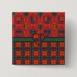 Maclean of Duart Plaid Scottish tartan 15 Cm Square Badge