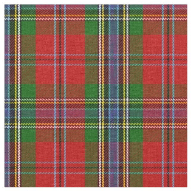 MacLean Of Duart Tartan Print Fabric (Close Up)