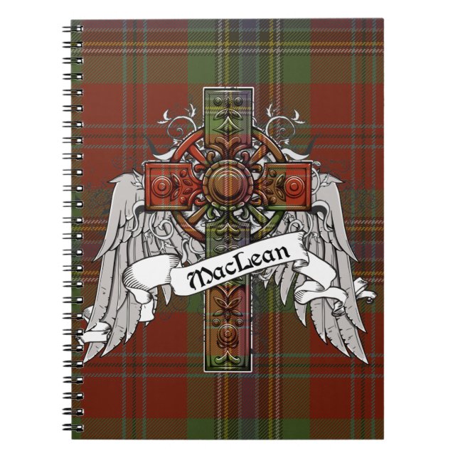 MacLean Tartan Cross Spiral Notebook (Front)
