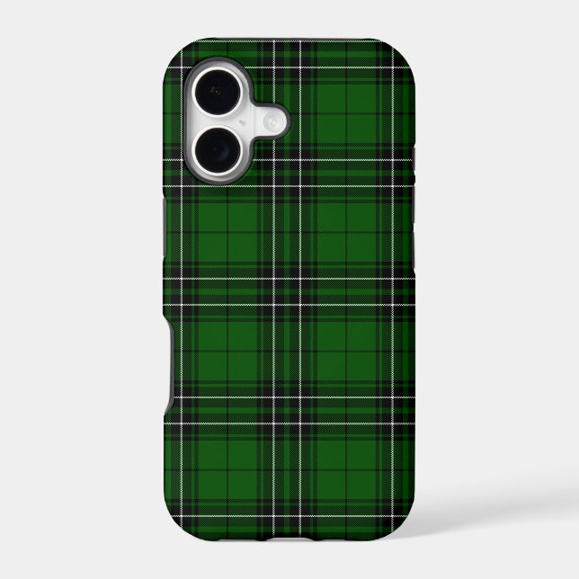 MacLean Tartan Green and Black Plaid (Back)