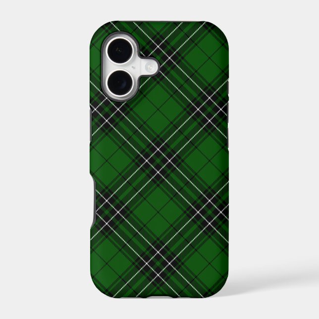 MacLean Tartan Green and Black Plaid (Back)