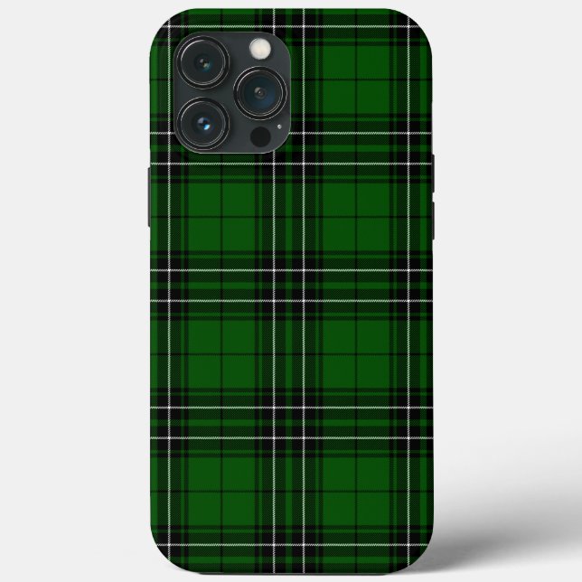 MacLean Tartan Green and Black Plaid Case-Mate iPh iPhone Case (Back)