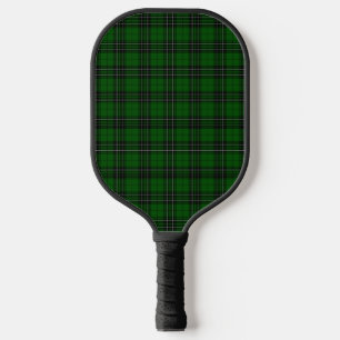 MacLean Tartan Green and Black Plaid Pickleball Paddle