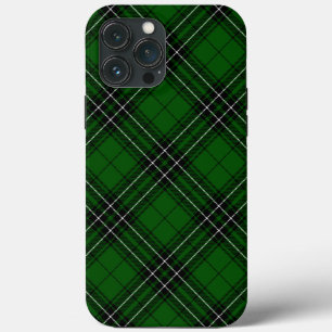 MacLean Tartan Green Black Plaid iPhone 13 Pro Max Case