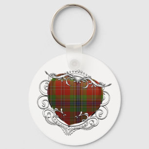 MacLean Tartan Heart Key Ring