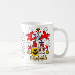 Maclean, the Origin, the Meaning and the Crest Coffee Mug