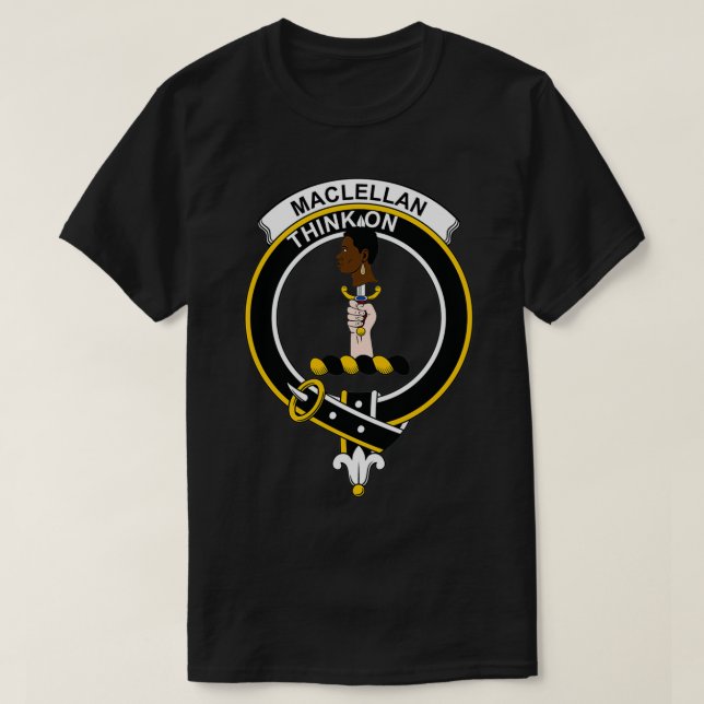 MacLellan Crest Tartan Clan Scottish Clan 1 T-Shirt (Design Front)