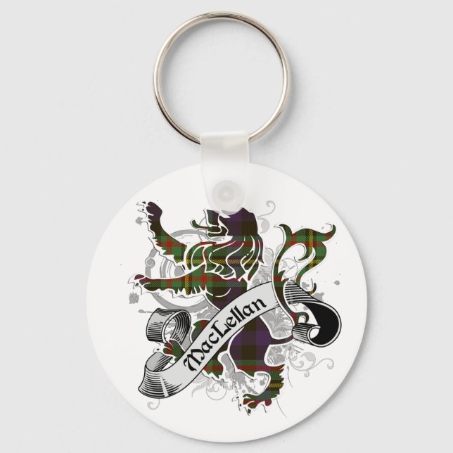 MacLellan Tartan Lion Key Ring (Front)