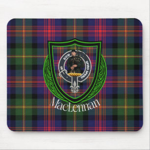 MacLennan Scottish Clan Tartan & Crest Mouse Pad