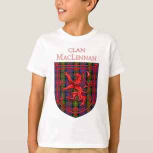 MacLennan Tartan Scottish Plaid Lion Rampant T-Shirt