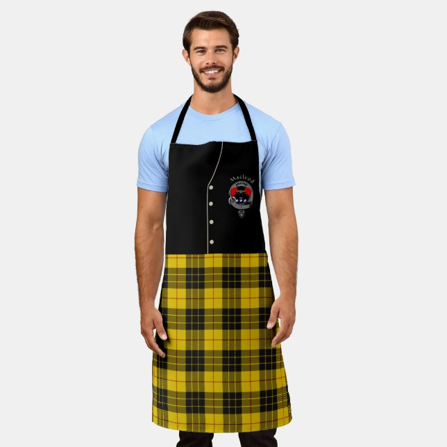 Macleod Clan Badge & Tartan Kilt Apron (Worn)