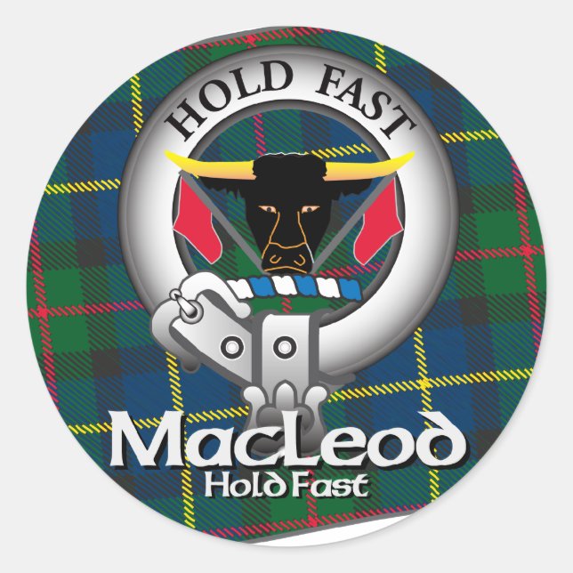 MacLeod Clan Classic Round Sticker (Front)