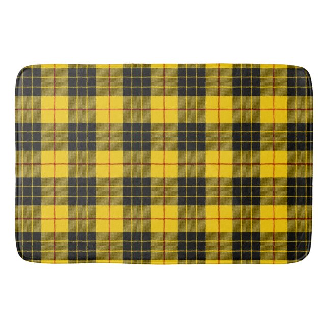 MacLeod Scottish Clan Tartan Plaid Pattern Bath Mat (Front)