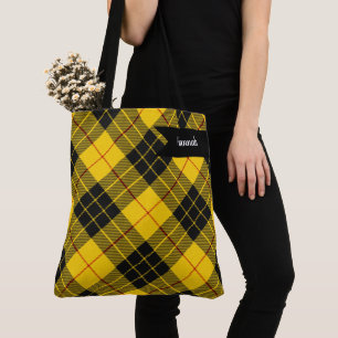 MacLeod Scottish Clan Tartan Plaid Pattern Tote Bag