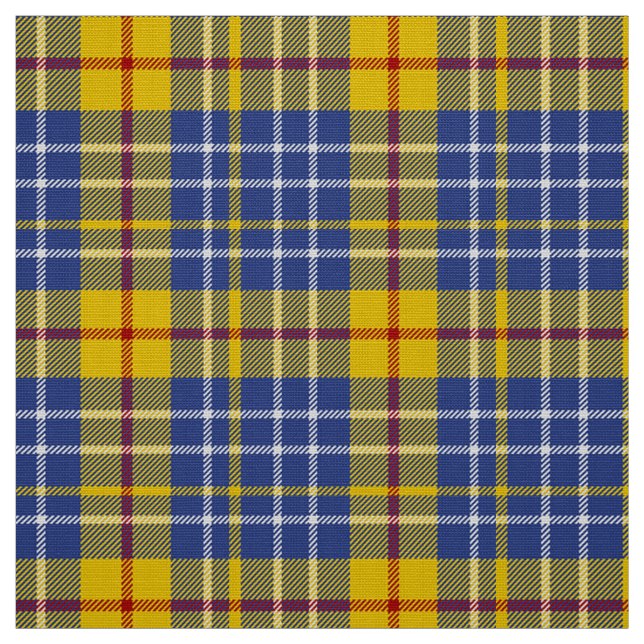 MacLeod Tartan Blue Green and Black Plaid Fabric (Swatch)