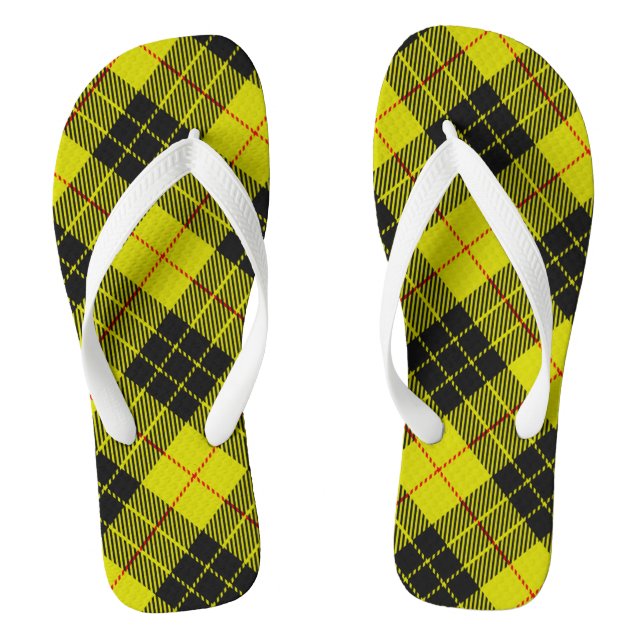 MacLeod tartan pattern Jandals (Footbed)