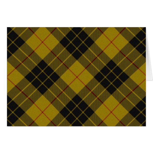 MacLeod tartan yellow black plaid (Front Horizontal)