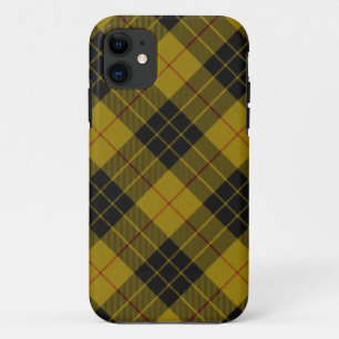 MacLeod tartan yellow black plaid Case-Mate iPhone Case