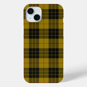 MacLeod tartan yellow black plaid iPhone 15 Mini Case