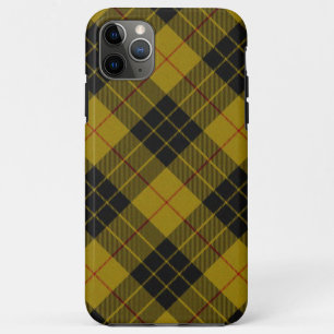 MacLeod tartan yellow black plaid Case-Mate iPhone Case