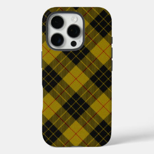 MacLeod tartan yellow black plaid iPhone 16 Pro Case