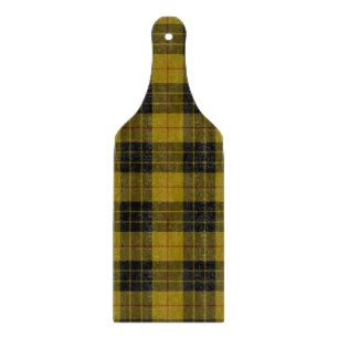 MacLeod tartan yellow black plaid Cutting Board