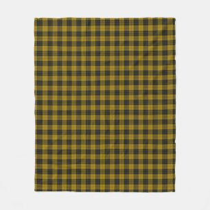 MacLeod tartan yellow black plaid Fleece Blanket