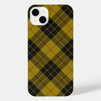 MacLeod tartan yellow black plaid iPhone 14 Plus Case