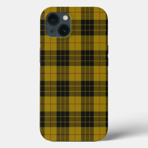MacLeod tartan yellow black plaid iPhone 13 Case