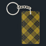 MacLeod tartan yellow black plaid Key Ring<br><div class="desc">MacLeod clan tartan yellow black plaid</div>