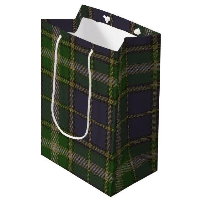 MacManus Tartan Medium Gift Bag (Front Angled)