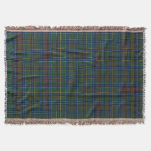 MacMillan Clan Hunting Tartan Blue and Green Plaid Throw Blanket