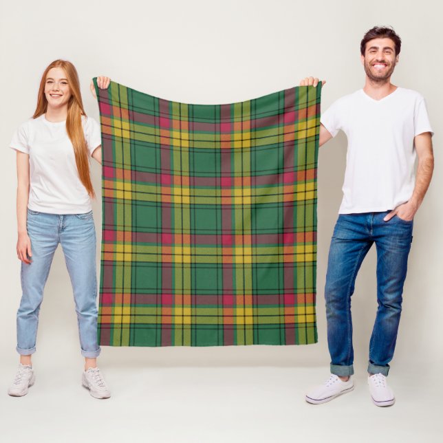 MacMillan Old Ancient Plaid Fleece Blanket (In Situ)