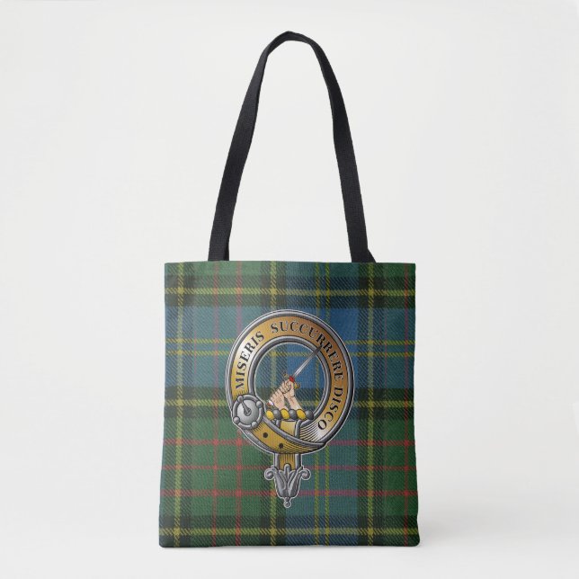 MacMillan Tartan & Badge Tote Bag (Front)