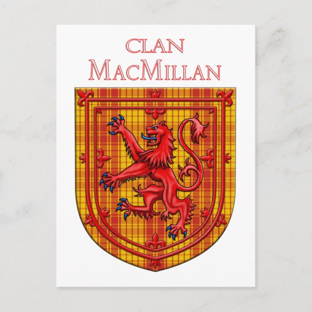 MacMillan Tartan Scottish Plaid Lion Rampant Postcard (Front)
