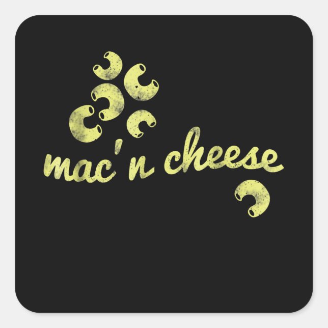 Macn Cheese  - Fun Chef Humour Square Sticker (Front)
