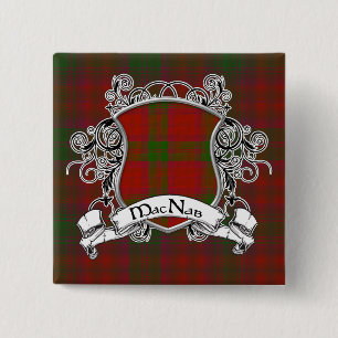 MacNab Tartan Shield 15 Cm Square Badge