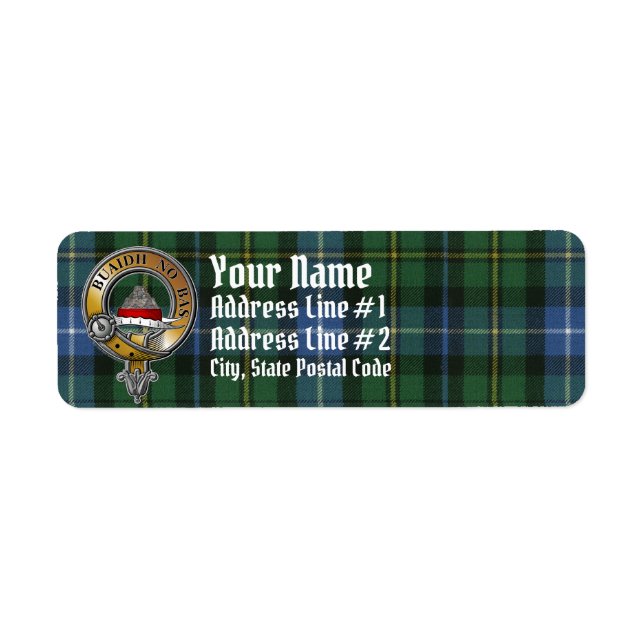 MacNeil-Barra Tartan & Badge (Front)