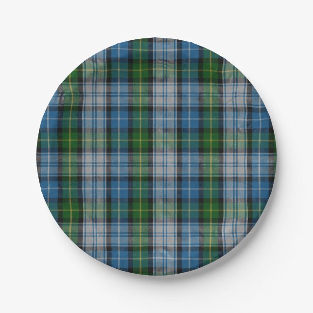 MacNeil Clan Tartan Plaid Paper Plate (Front)