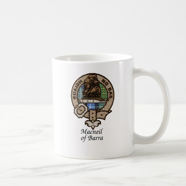Macneil Of Barra Clan Crest Coffee Mug (Right)