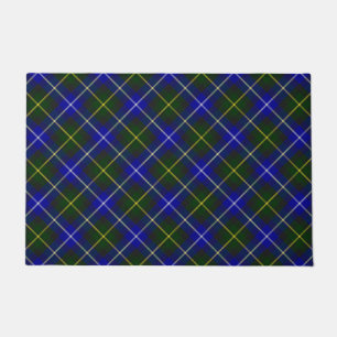 Macneil of Barra tartan blue green plaid Doormat