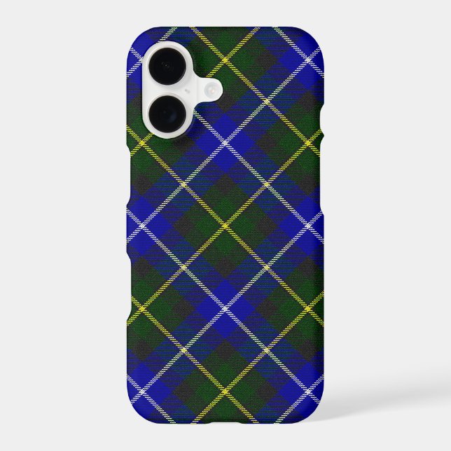 Macneil of Barra tartan blue green plaid iPhone Case (Back)