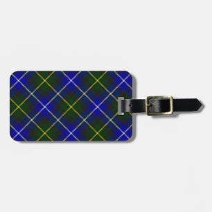 Macneil of Barra tartan blue green plaid Luggage Tag